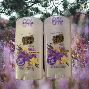 2pk Power Stick Lavender Vanilla Deodorant - Aluminum Free